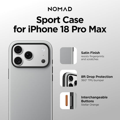 Nomad Sport Magnetic Case for iPhone 18 Pro Max / 18 Pro / 17 Pro Max / 17 Pro