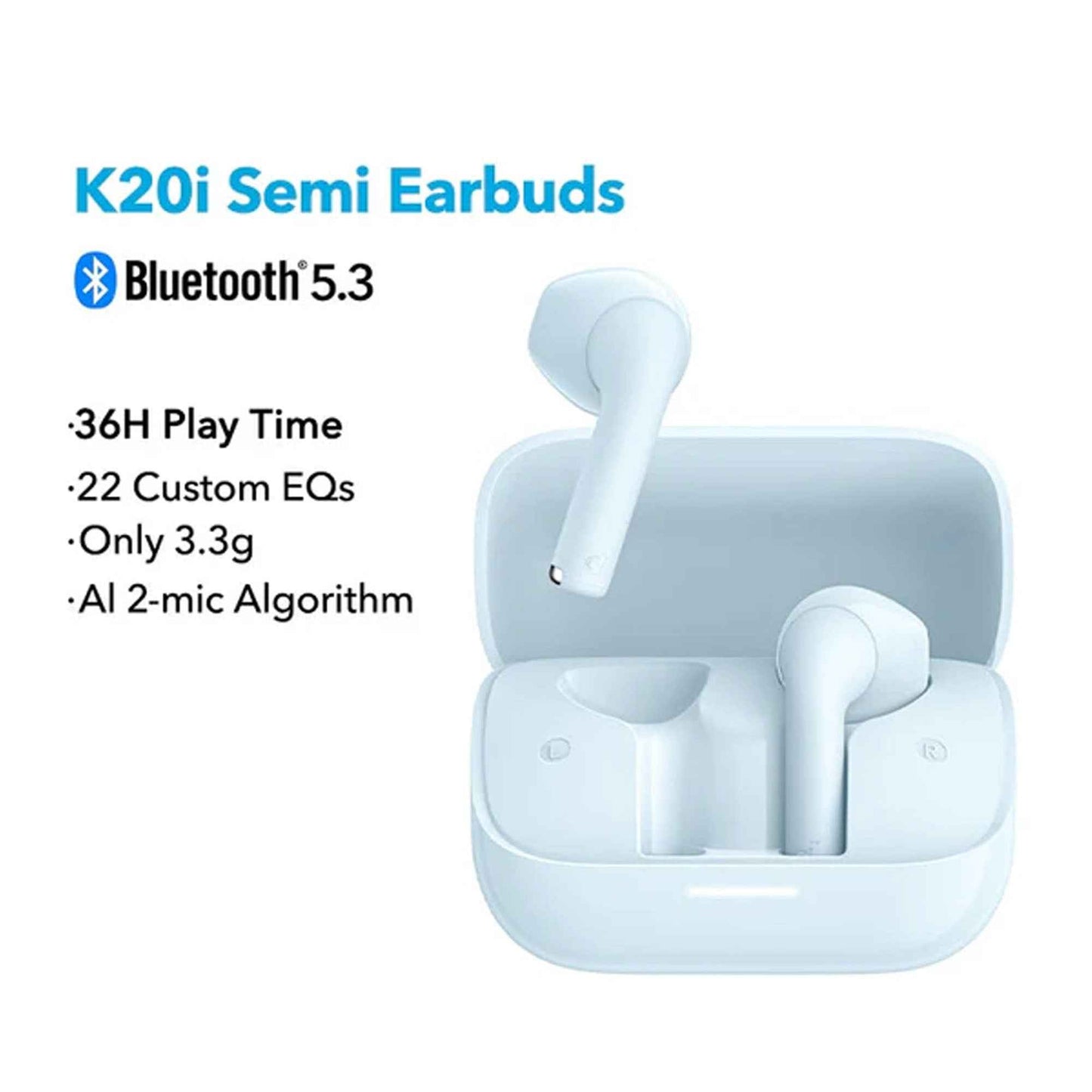 SOUNDCORE K20i By Anker Up to 36 hours Playtime with Clear Call Quality Wireless Bluetooth Earbuds
