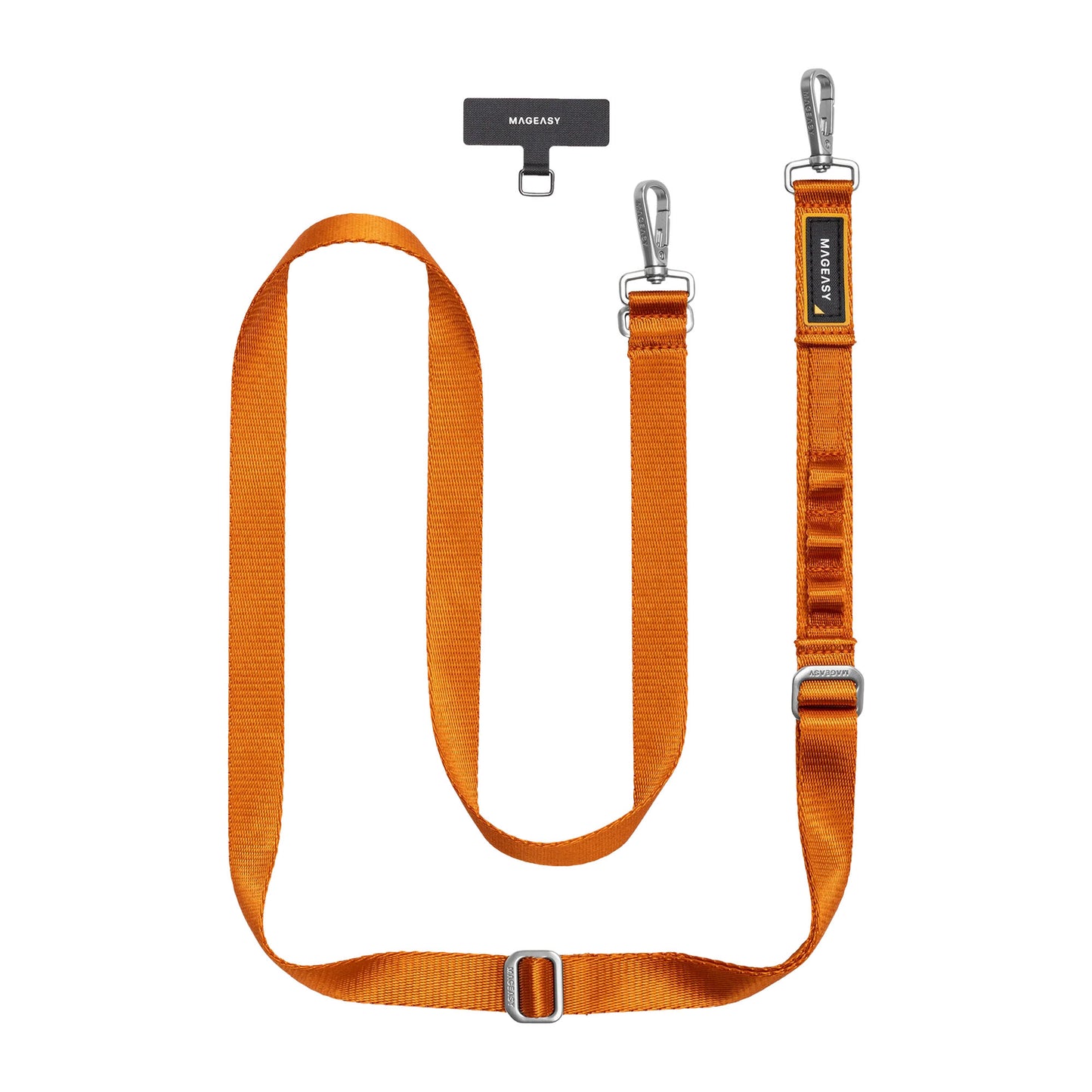 MAGEASY ROVER Utility Strap Dual Clip + Strap Card - Multiple Loops for Hands-free Carrying