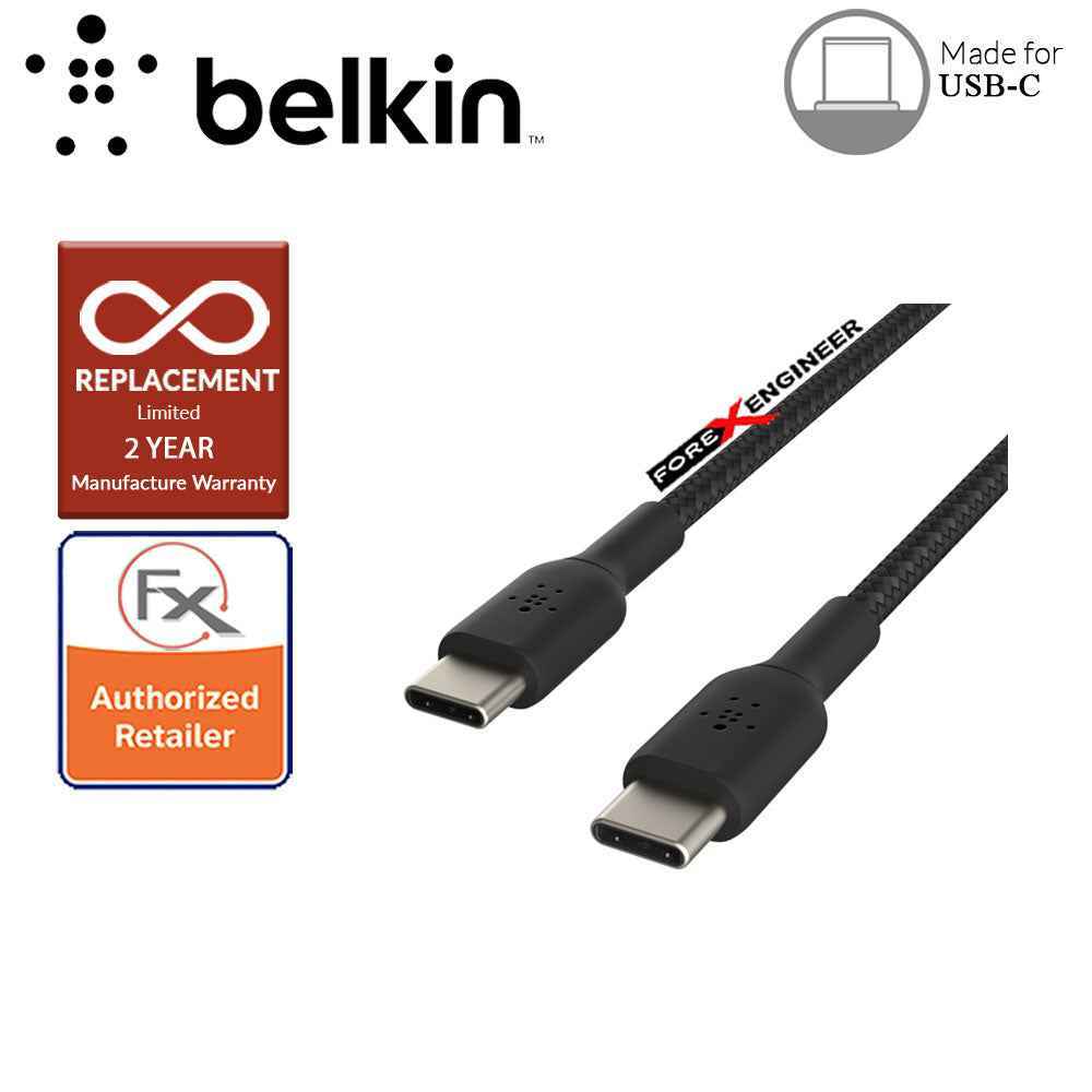 Belkin BOOST‚ÜëCHARGE‚Ñ¢ Braided USB-C to USB-C Cable 1m - Black  (Barcode : 745883788279 ).