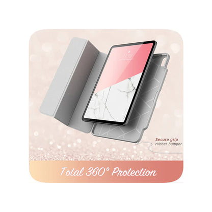 i-Blason Cosmo Case for iPad Air 11" / Air 13" ( 2024 ) M2 With Build In Built-in screen protector and Apple Pencil Holder - Marble - Forexengineer -Malaysia
