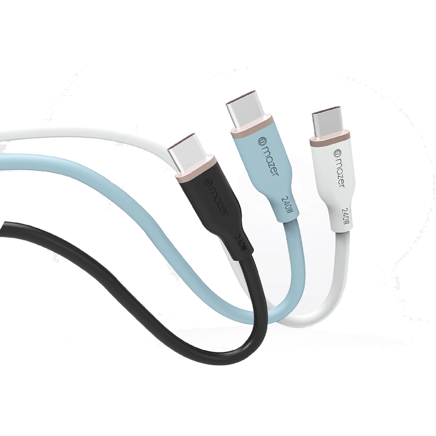 Mazer InfiniteLink3 Flex USB-C to USB-C Fast Charge Cable 240W 2.0M Tangle Resistant