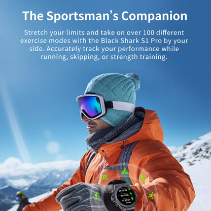 Black Shark S1 Pro Smartwatch 15 Days Battery Life , Build in AI Chatbot , Heatlh Monitoring & Bluetooth Call - Forexengineer -Malaysia- 6974521492191-6974521492207