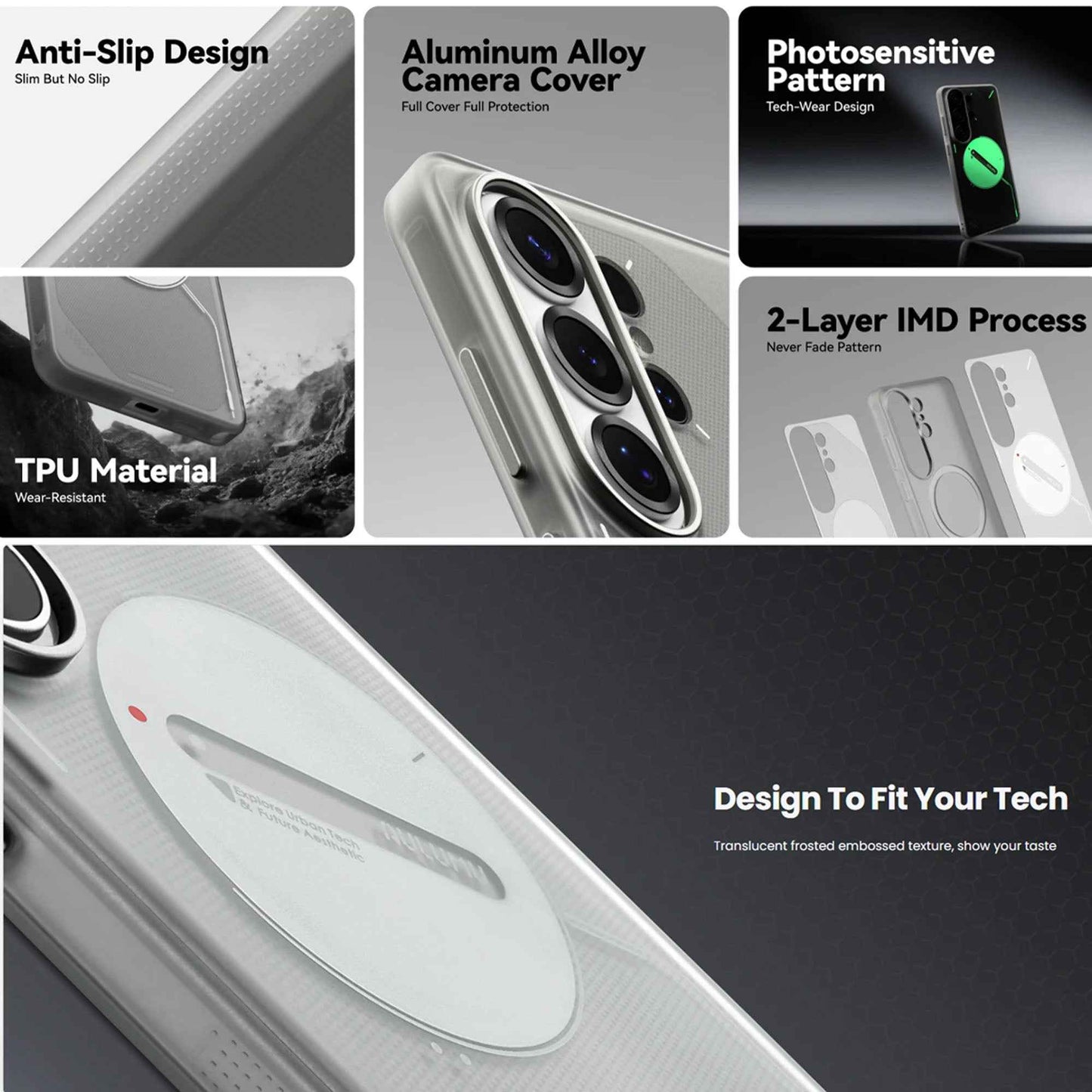 AULUMU Frosted Glow Case for Samsung Galaxy S26 Ultra - Magsafe Compatible