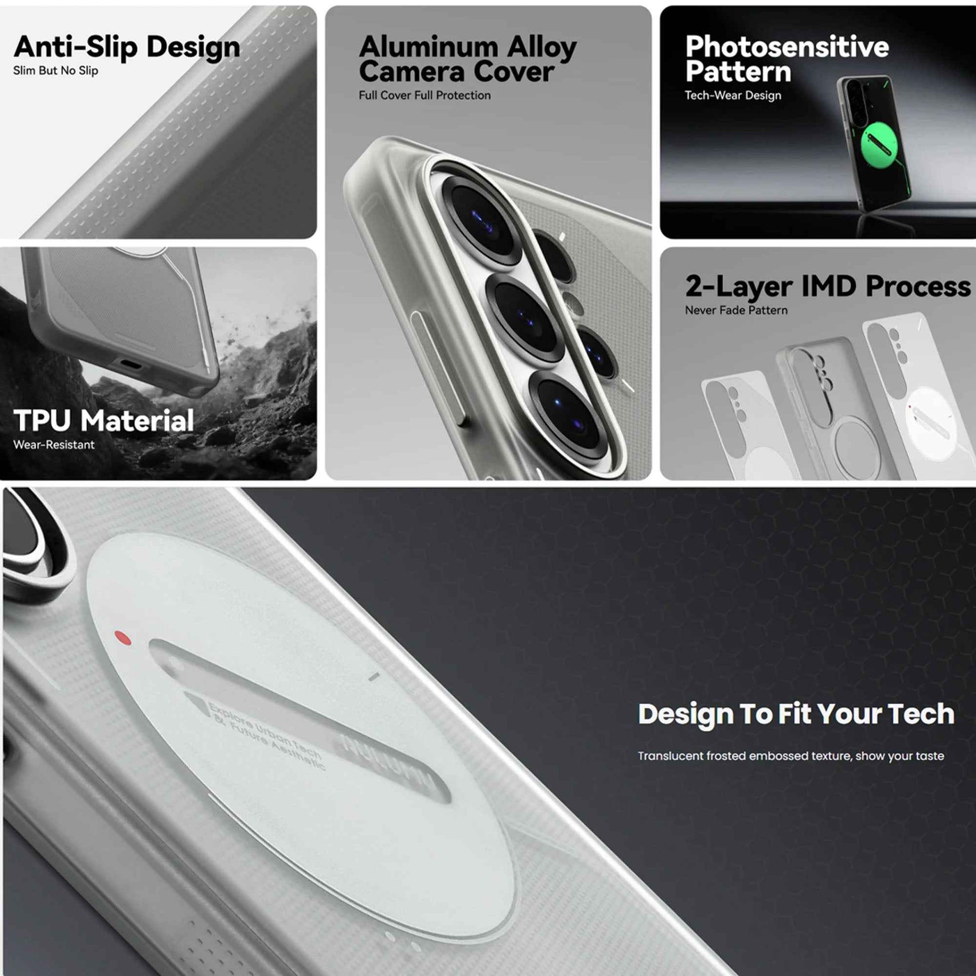 AULUMU Frosted Glow Case for Samsung Galaxy S26 Ultra - Magsafe Compatible