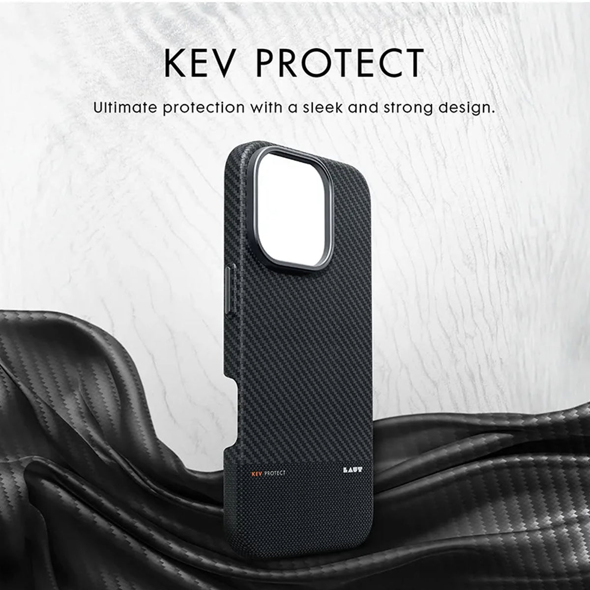 LAUT Kev Protect Aramid Fiber Magnetic Case for iPhone 18 Pro Max / 18 Pro / 17 Pro Max / 17 Pro