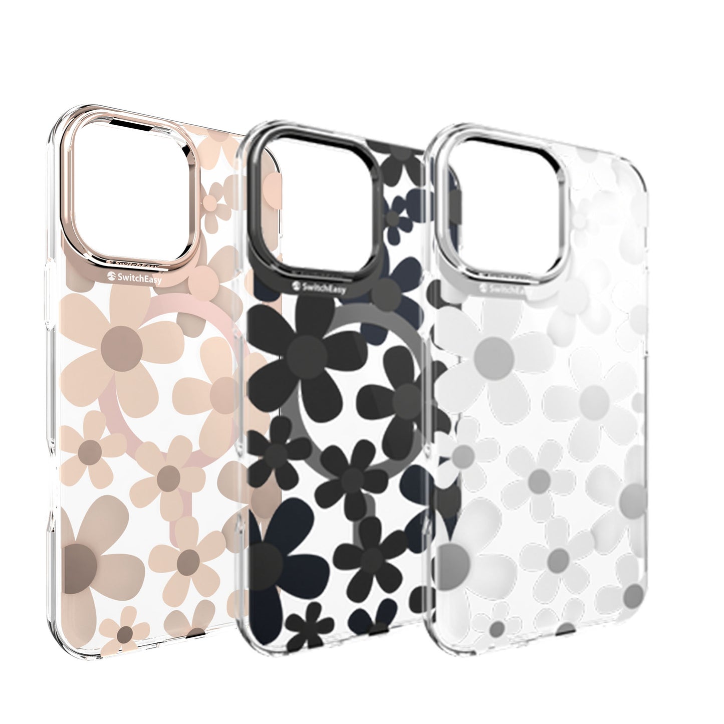 SwitchEasy Fleur M 3D Patterned for iPhone 16 Series - MagSafe Compatible