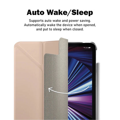 SwitchEasy Origami Nude Flexi-Folding Folio Clear Case for iPad Air 13" M4/M3/M2 (2026/2025/2024) / iPad Pro 12.9" (2022-2018)