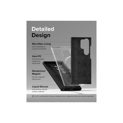 Ringke Silicone Magnetic for Samsung Galaxy S24 Ultra - MagSafe Compatible - Forexengineer -Malaysia