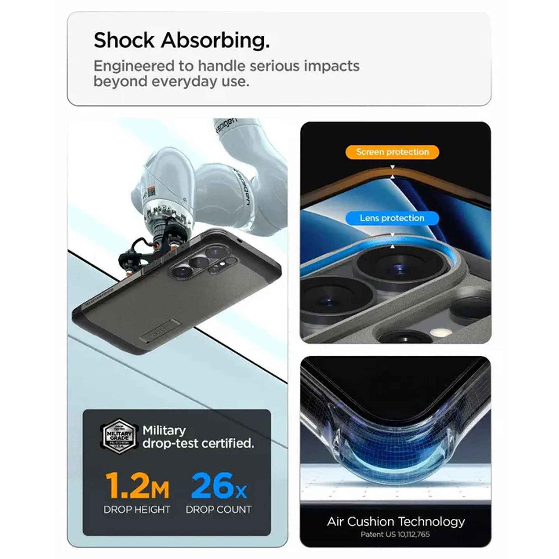 Spigen Tough Armor Magfit for Samsung Galaxy S26 Ultra - Built-in Kickstand Magnetic Case