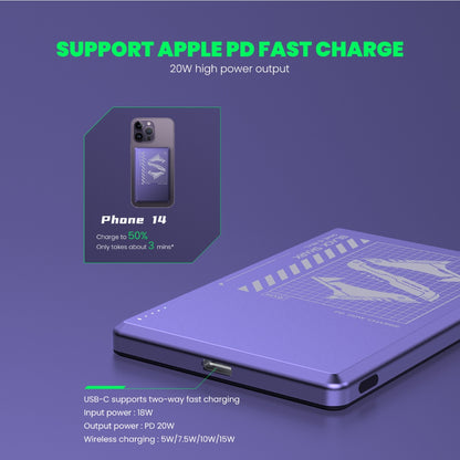 Black Shark 5000mAh Blade MagSafe Power Bank & Type-C PD 20W Fast Charging - Forexengineer -Malaysia- 6975498360537-6975498360506