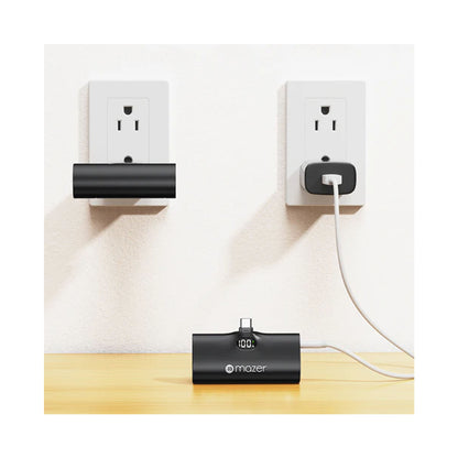 Mazer Super Mini Pocket - Built-in USB-C Connector 5000mAh PD20W Power Bank - Forexengineer -Malaysia