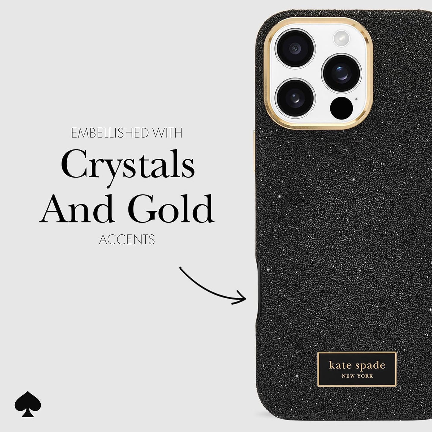 Kate Spade Crystal Pave Case for iPhone 16 Pro Max - Magsafe Compatible
