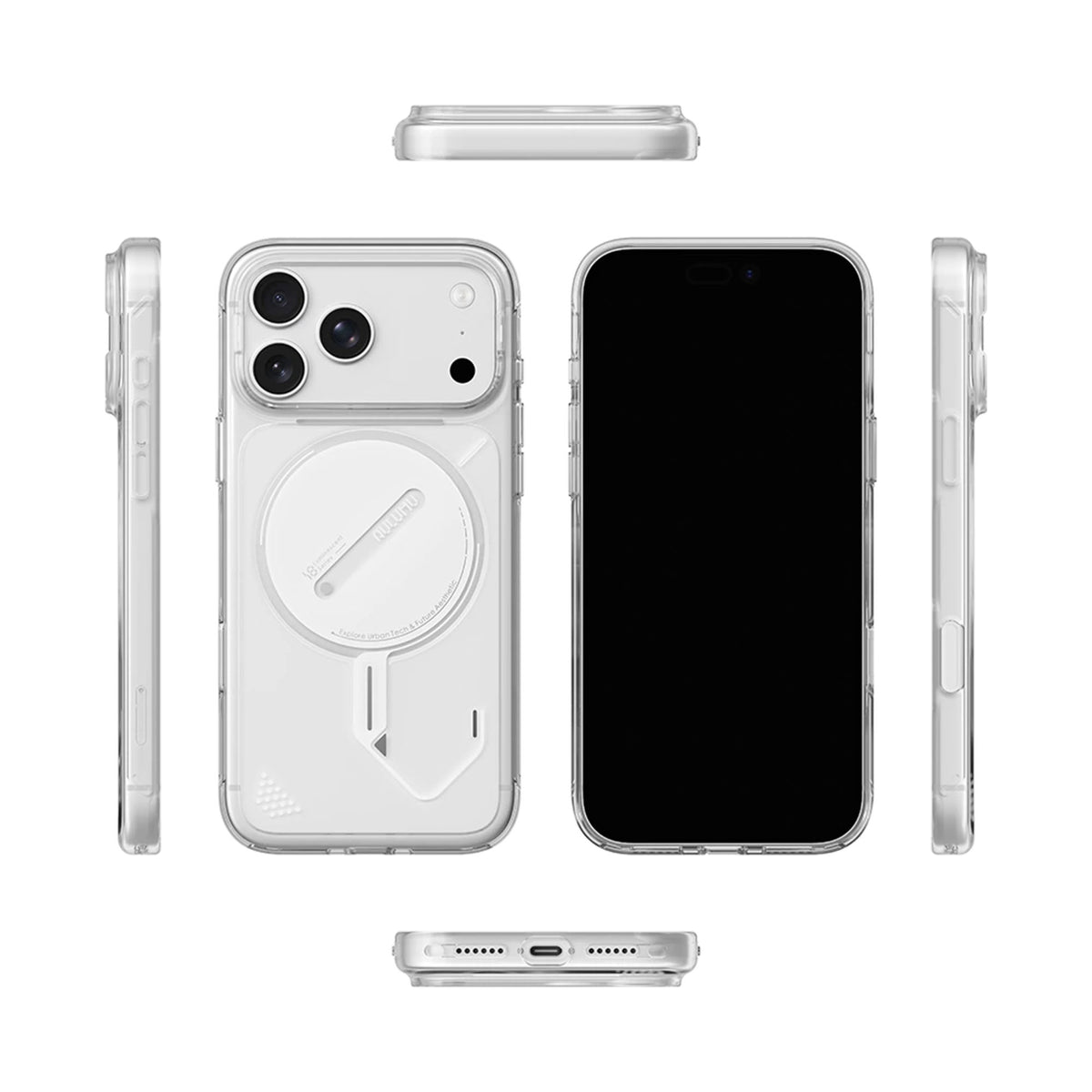 AULUMU A18 Ghost Lumen Transparent Case for iPhone 18 Pro Max / 18 Pro / 17 Pro Max / 17 Pro