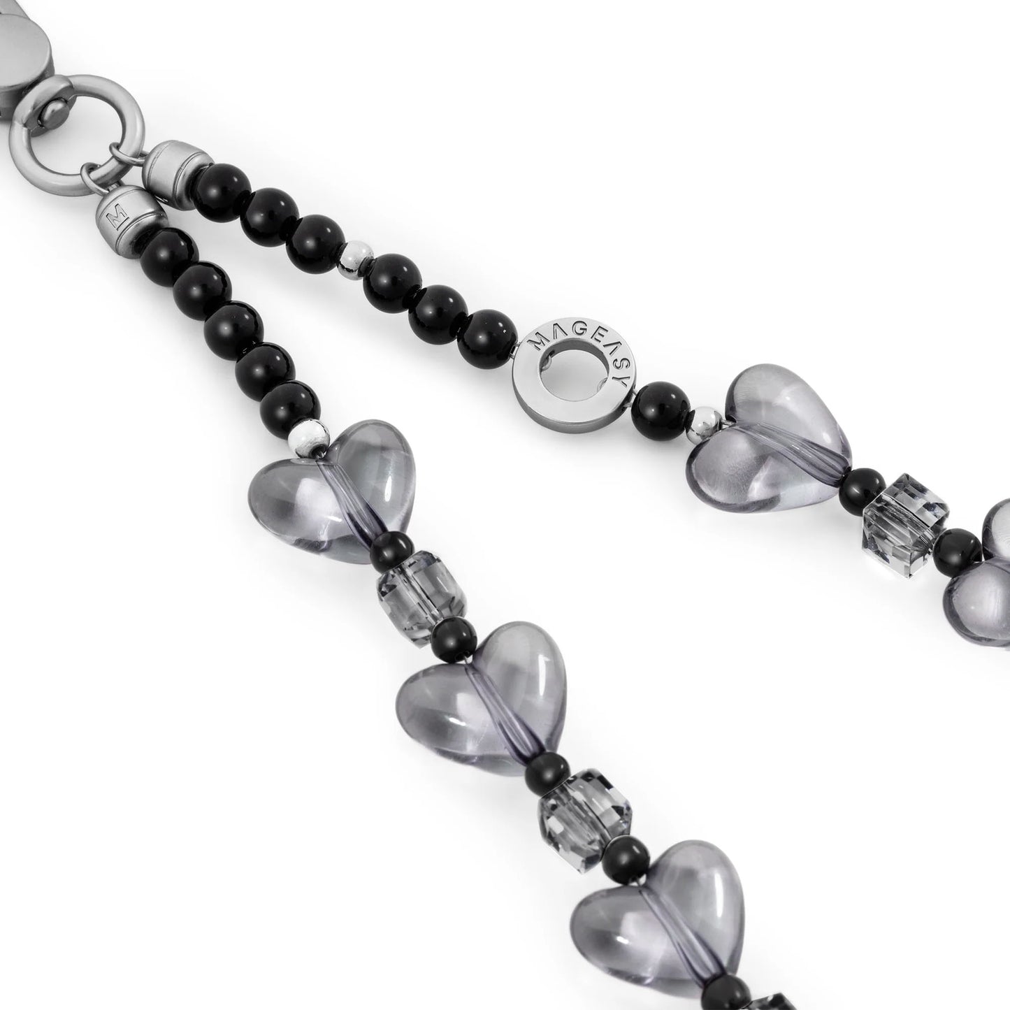 MAGEASY Beaded Wrist Strap + Strap Card - 360° Rotating Metal Buckle