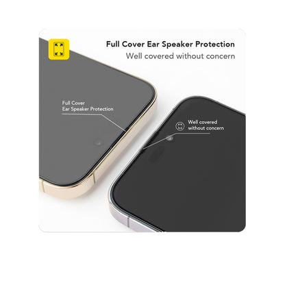 Hoda Anti-Reflection Tempered Glass Screen Protector for iPhone 16 Series - Dust Free Helper Included - Clear - Forexengineer -Malaysia