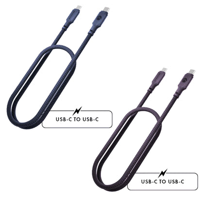 Caudabe ChargeFlex Cable PD 100W for USB-C to USB-C / USB-C to Lightning - 2 Meters - Forexengineer -Malaysia- 602573784709-672975694609-658580974992-658580975005
