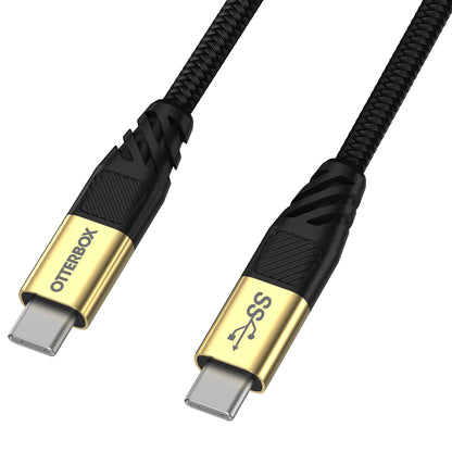 Otterbox USB-C to USB-C 3.2 ( Gen 1) PD 3.0 AMPs and 60W , 5 Gbps Data Transfer 1.8M Cable - Black Shimmer - Forexengineer -Malaysia- 840104243657