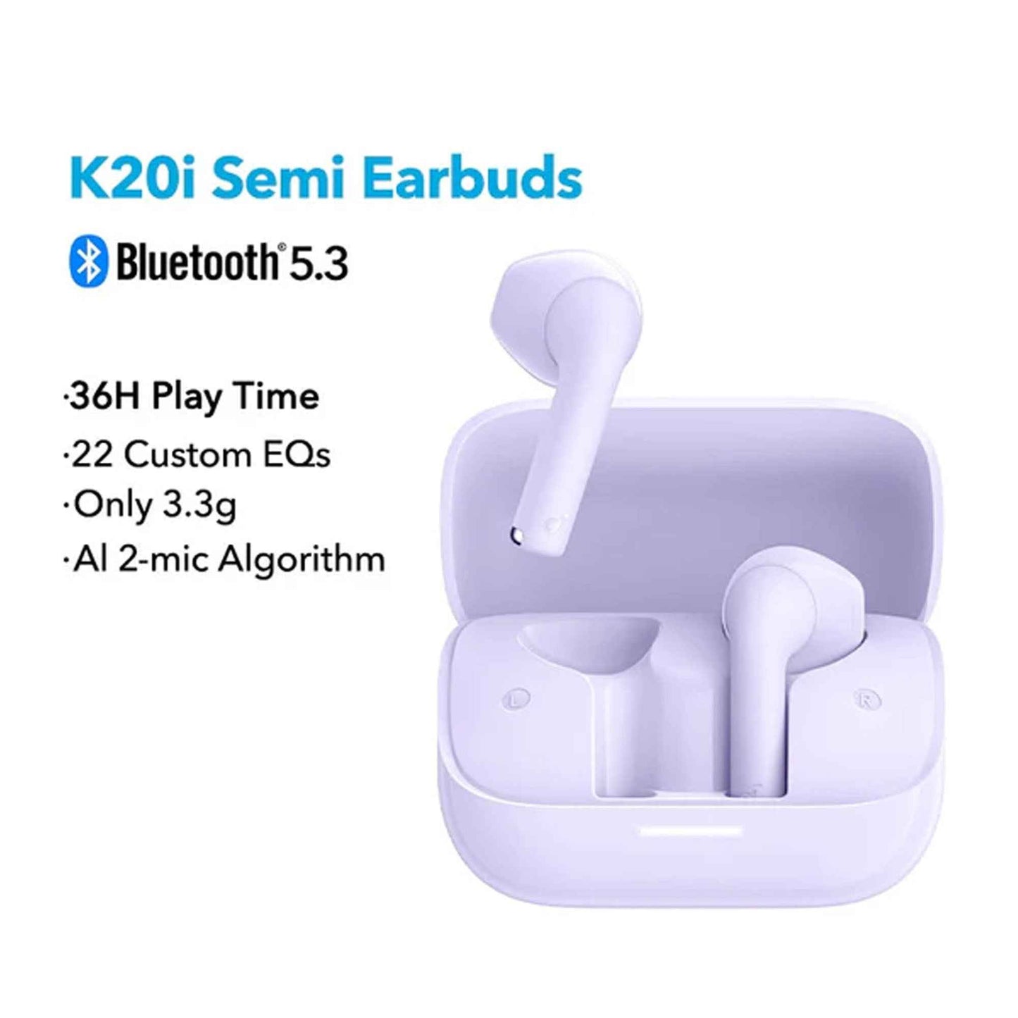 SOUNDCORE K20i By Anker Up to 36 hours Playtime with Clear Call Quality Wireless Bluetooth Earbuds