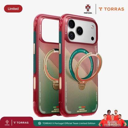Limited Edition TORRAS Ostand Q3 Air Portuguese Football Federation (FTF) for iPhone 17 Pro Max / 17 Pro