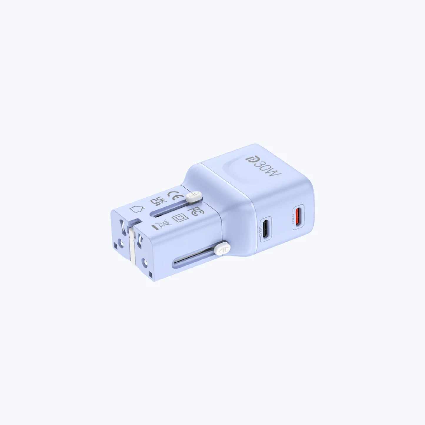 MAZER Infinite Travel Pocket PD 30W Universal Travel Charger 2 USB-C Ports