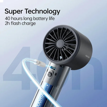 JisuLife Pro1 S Handheld Fan ( 2026 ) Up to 40 hours Battery Life 100 Speed Level 5000mAh