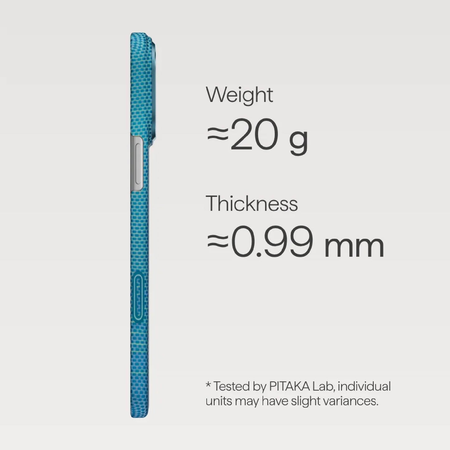 PITAKA Glints of Gold Ultra-Slim Case (PitaTap™) for iPhone 17 Series