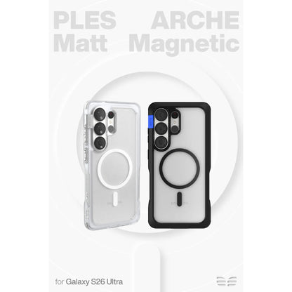 PLES Arche Magnetic Case for Samsung Galaxy S26 Series with N52 Neodymium Strong Magnets