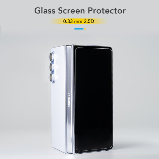 Hoda Clear 0.33mm 2.5D Tempered Glass Screen Protector for Samsung Galaxy Z Fold 8 Ultra (Front Screen) Case Friendly