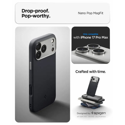 Spigen Nano Pop Magfit Case for iPhone 17 Pro Max - Soft Silicone Magnetic Case