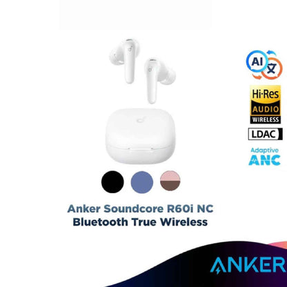 SOUNDCORE R60i By Anker with ANC Adaptive Noise Cancelling Wireless Earbuds Up to 50H Playtime