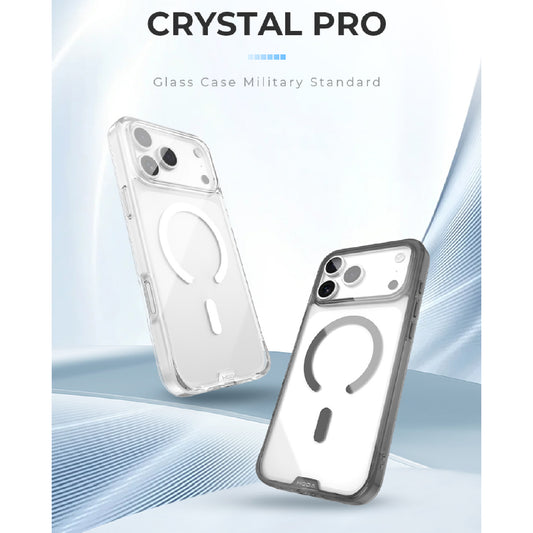 Hoda Crystal Pro Glass Magnetic Case for iPhone 18 Pro Max / 18 Pro / 17 Pro Max / 17 Pro