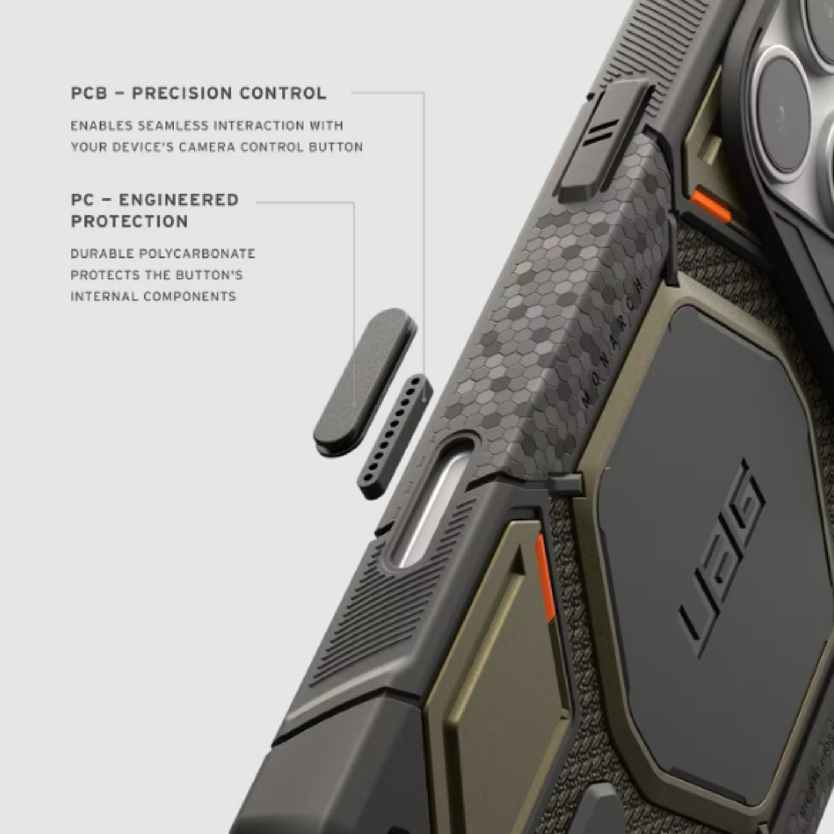 UAG Monarch Pro Camera Control Magnetic Case for iPhone 18 Pro Max / 18 Pro / 17 Pro Max / 17 Pro