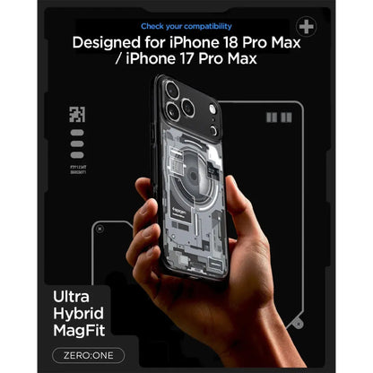 Spigen Ultra Hybrid MagFit Zero One Magnetic Case for iPhone 18 Pro Max / 18 Pro / 17 Pro Max / 17 Pro -  with Camera Control Buttons