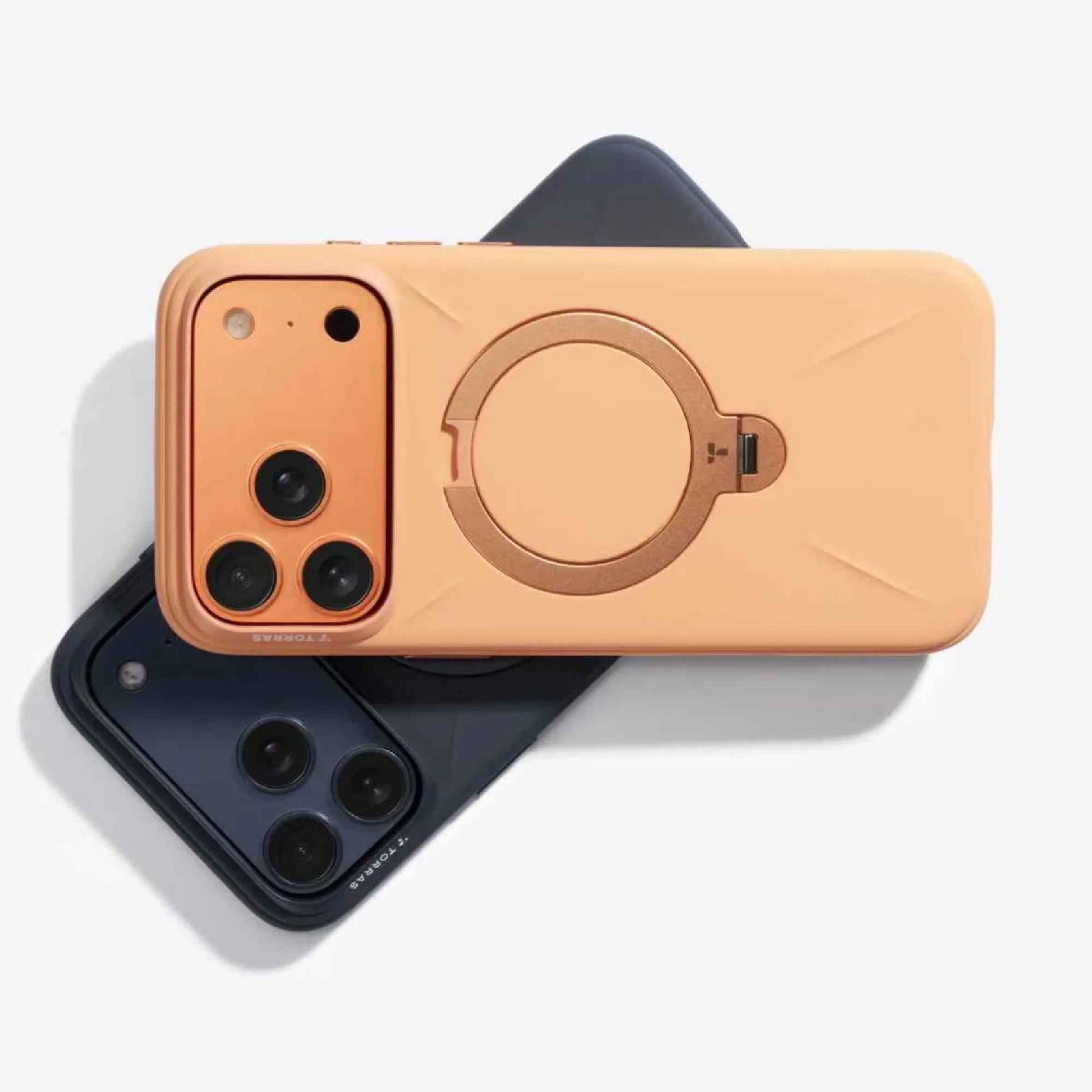 TORRAS Ostand Q3 Silicone Case for iPhone 17 Pro Max / 17 Pro - 360 Pivot Rotation Angle