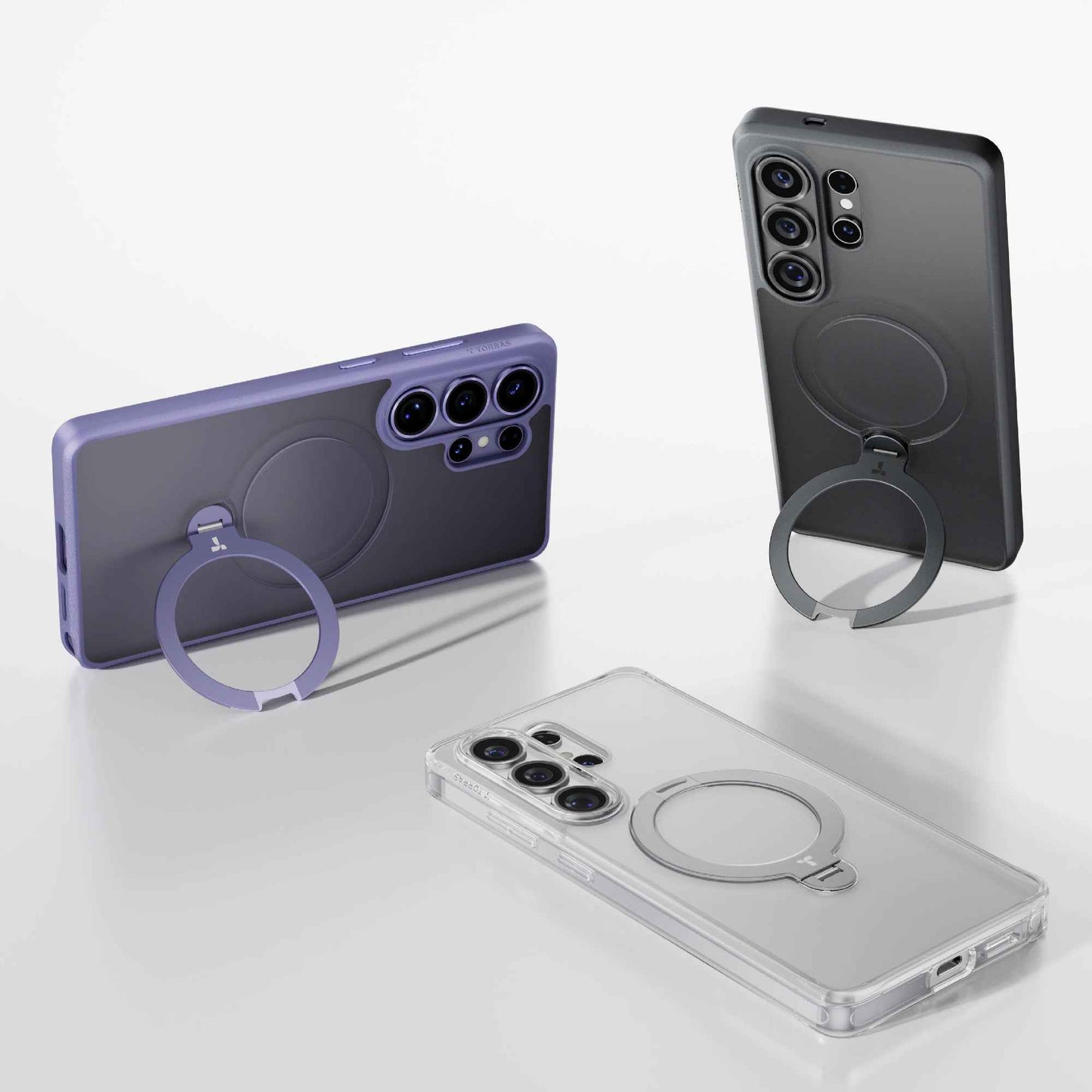 TORRAS Ostand Q3 Spin for Samsung Galaxy S26 Ultra - Magnetic Case with 360 Pivot Rotation Angle