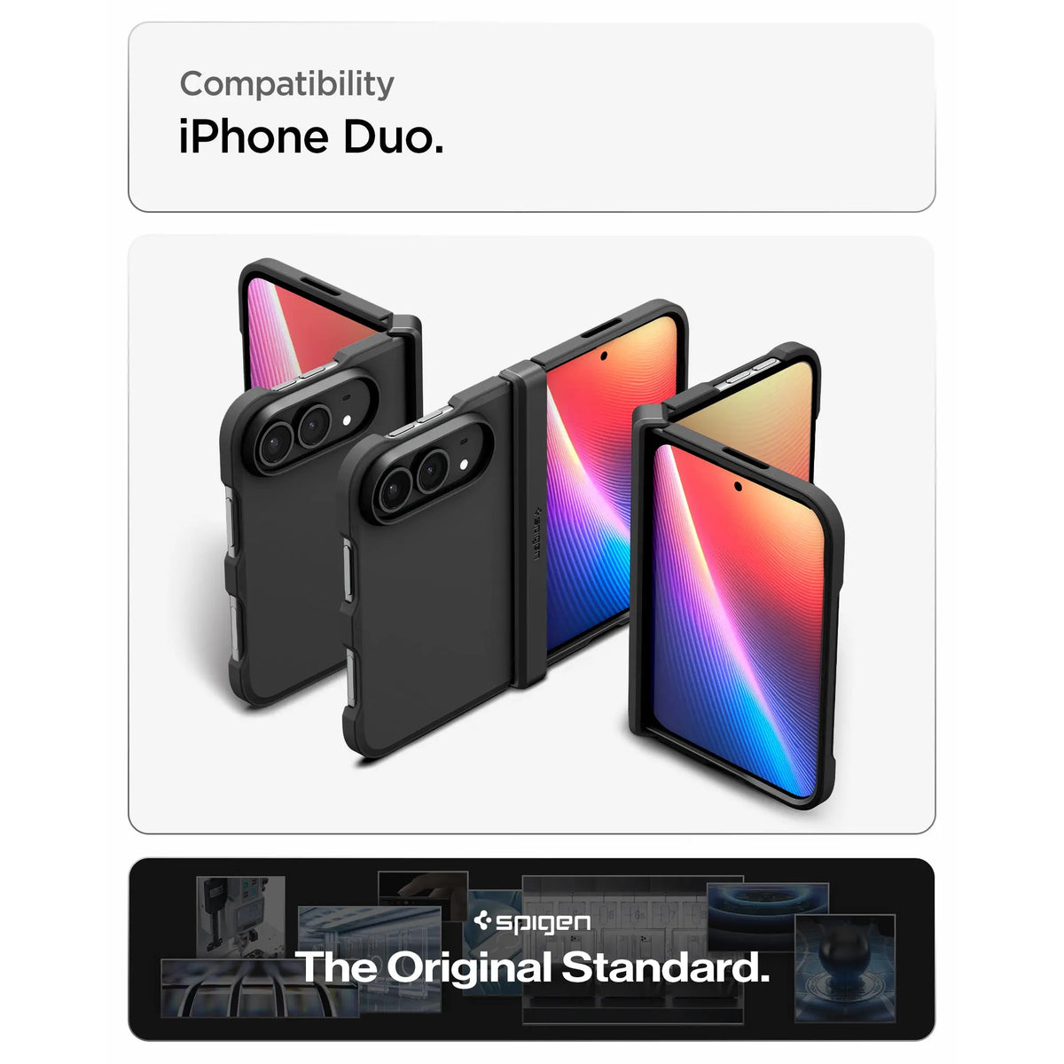 Spigen Tough Armor Pro Magfit Magnetic Case for iPhone Duo with Full Hinge Protection