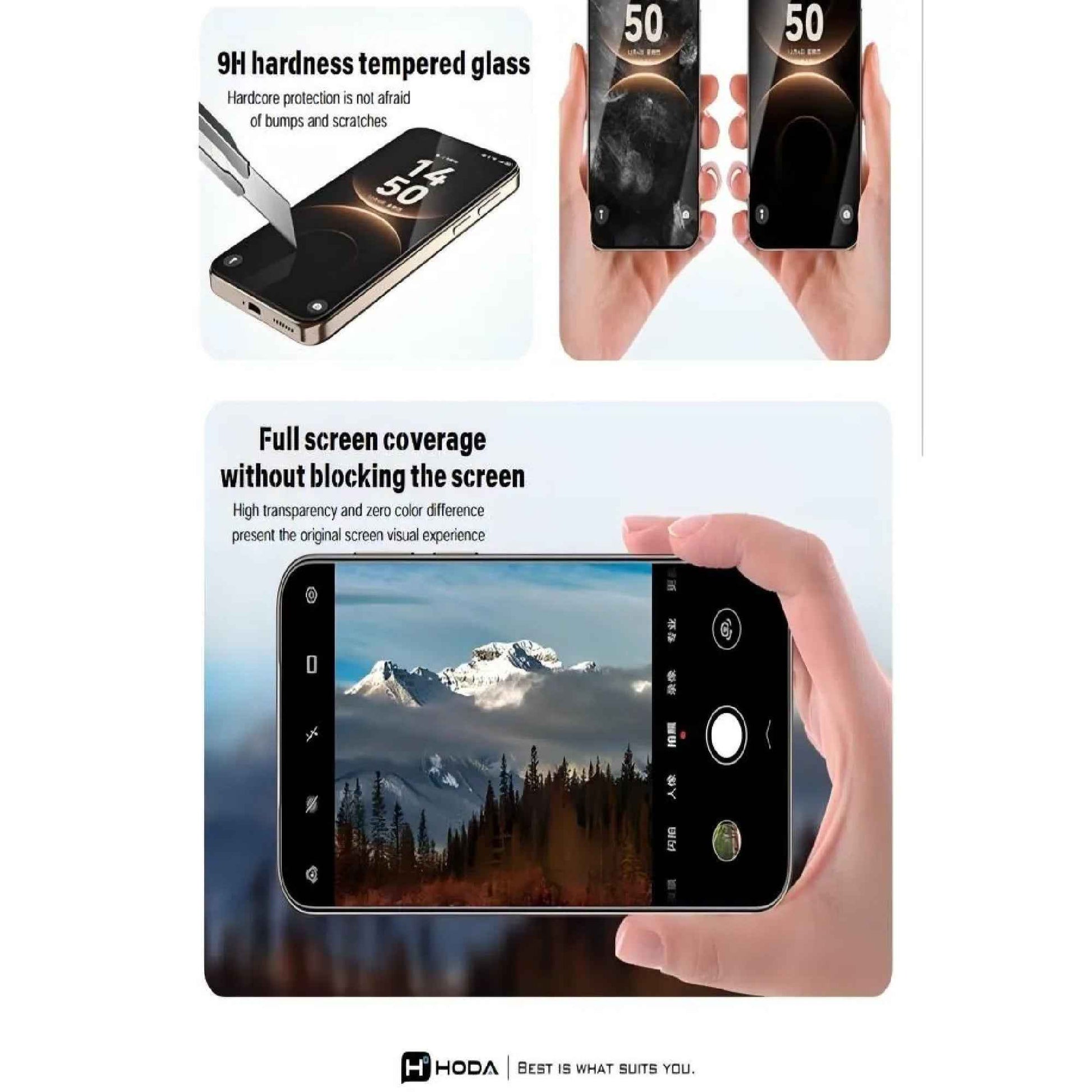 Hoda Clear 3D Curved Full Glue Glass Screen Protector for HUAWEI Mate 80 Pro Max / 80 Pro / 80 RS / 80 (Dust Free Helper included)