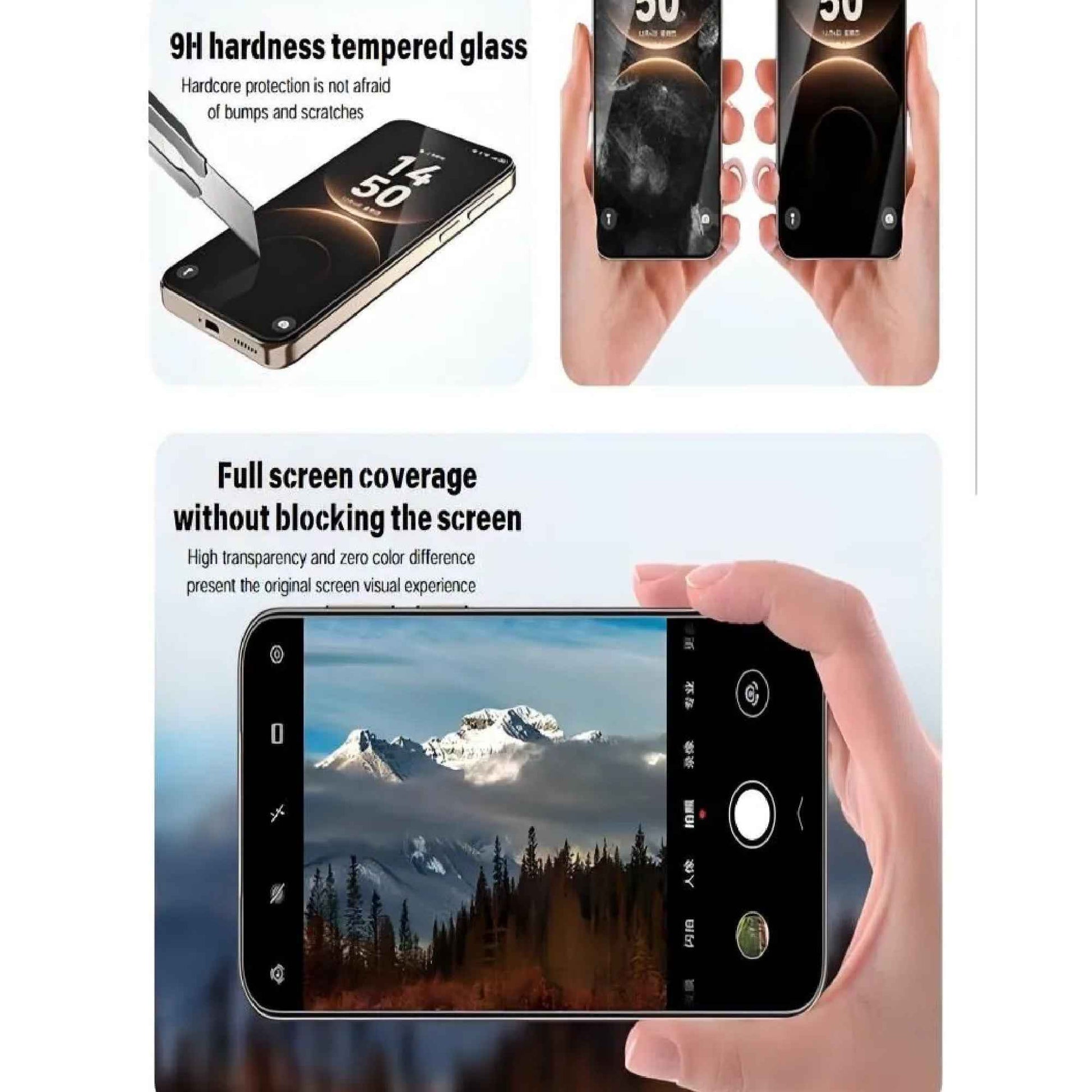 HODA Clear Glass Screen Protector for HUAWEI Mate X7 ( Dust Free Helper included ) 3D Full Glue ( Outside Screen Only )