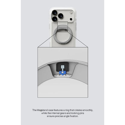 PLES Arche Mag Stand Case for iPhone 17 Series with Build-in Kickstand