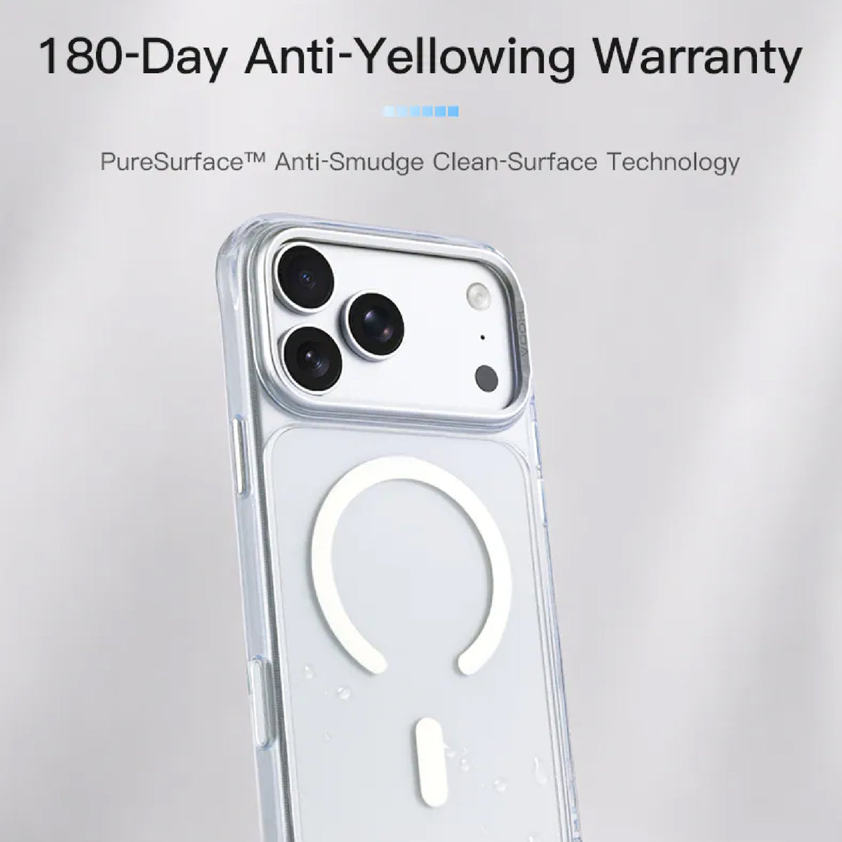 Hoda Crystal Ultra Magnetic Glass Case for iPhone 18 Pro Max / 18 Pro / 17 Pro Max / 17 Pro