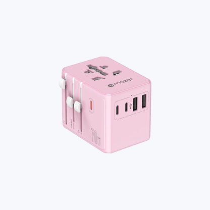 Mazer Infinite Travel PD 70W GaN Universal Travel Adapter Charge Up To 8 Device Simultaneously