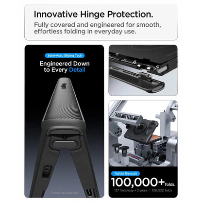 Spigen Slim Armor Pro S MagFit Magnetic Case for iPhone Duo Full Hinge Protection and 360 Rotating Metallic Stand