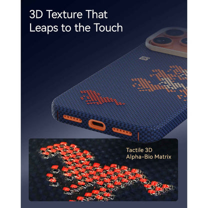 Raptic Aramid Skin Case for iPhone 17 Pro Max Magsafe Compatible