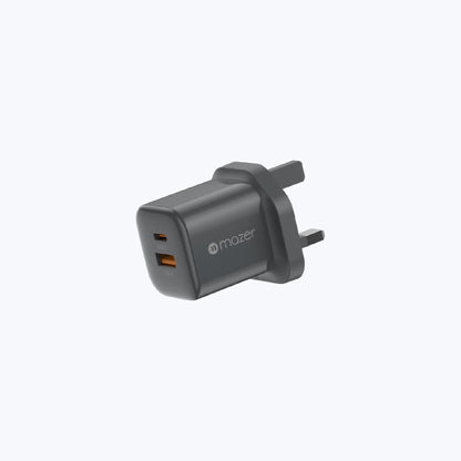 Mazer Prestige GaN Mini 35W Charger Wall Adapter Fast Charging ( 2 Ports )