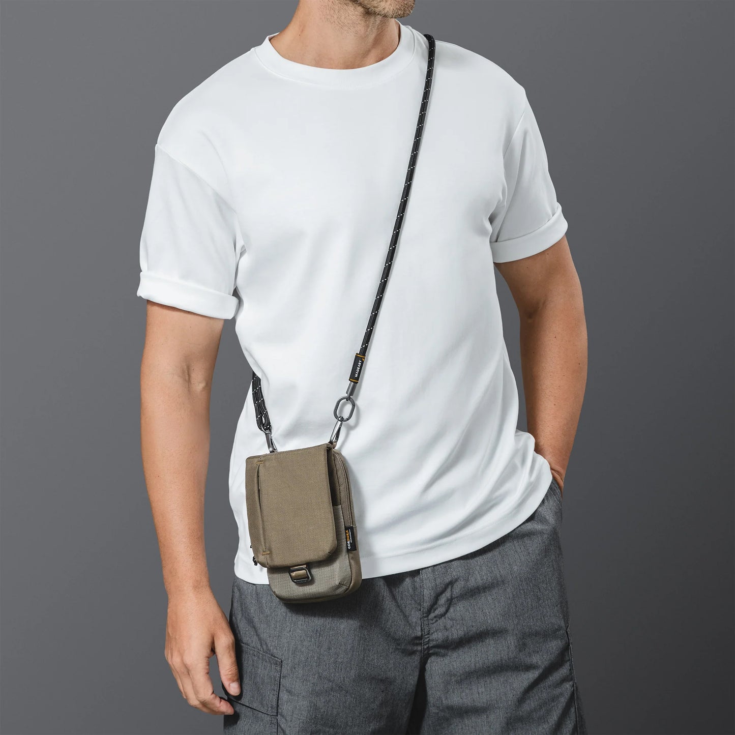 MAGEASY 1L Phone Sacoche Duo Utility Crossbody Bag + 8.3mm Strap