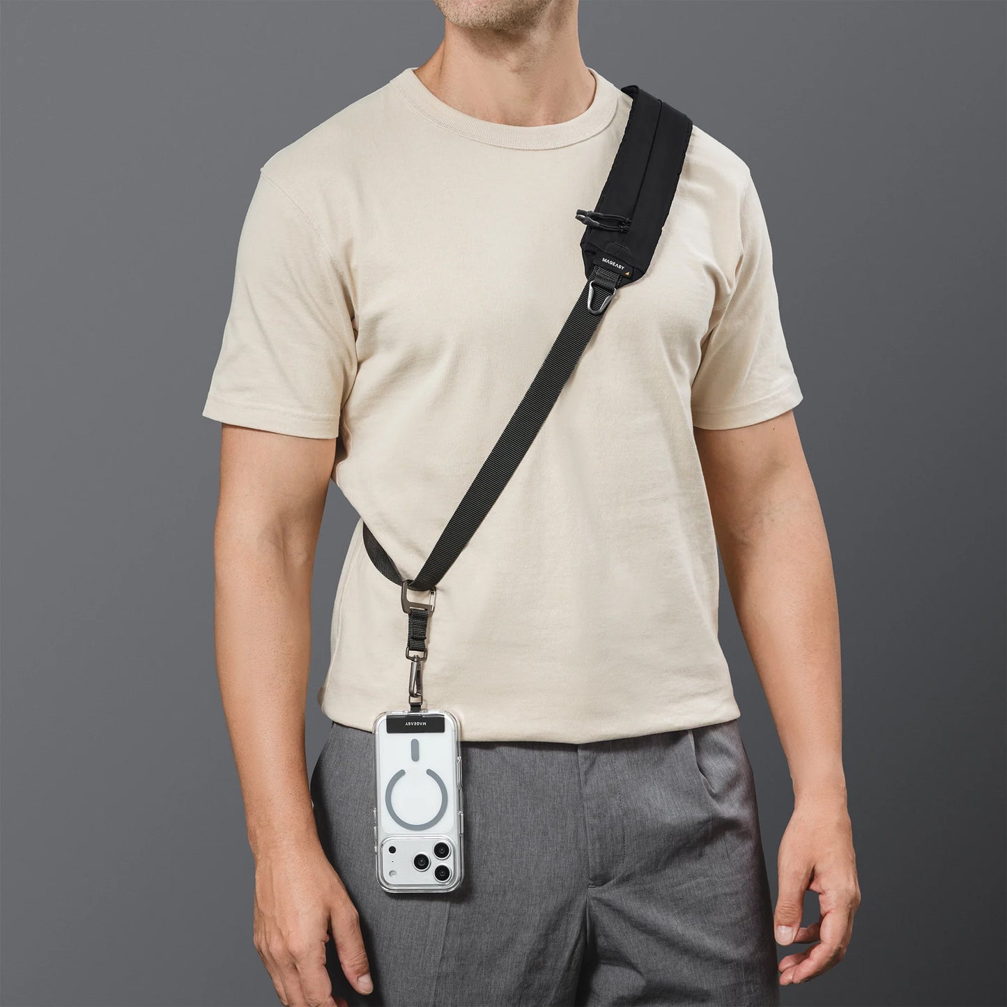 MAGEASY 5L ARC Expandable Utility Crossbody Phone Strap ( 25mm ) + Strap Card