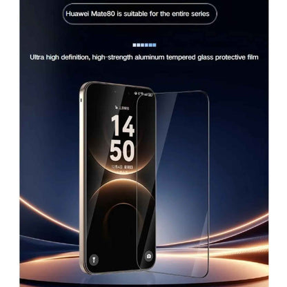 HODA Clear Glass Screen Protector for HUAWEI Mate X7 ( Dust Free Helper included ) 3D Full Glue ( Outside Screen Only )