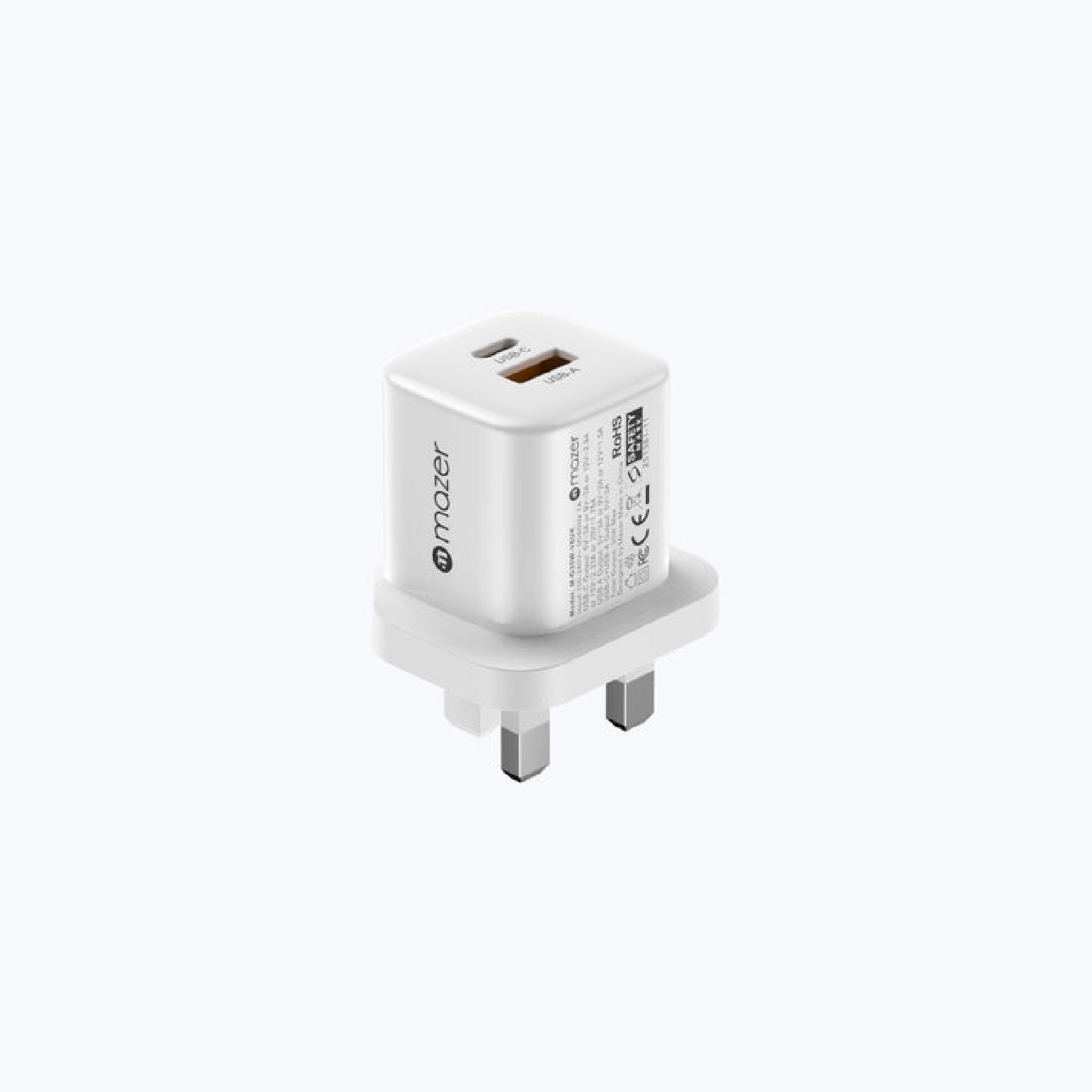Mazer Prestige GaN Mini 35W Charger Wall Adapter Fast Charging ( 2 Ports )