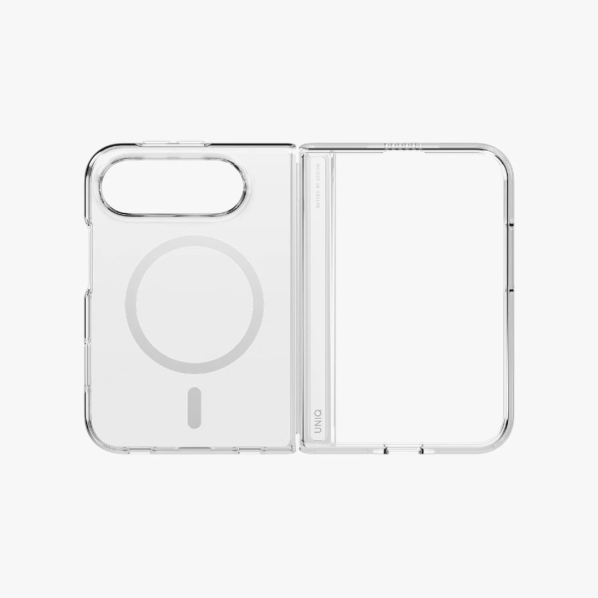 UNIQ LifePro Xtreme Clear MagClic Magnetic Case for iPhone Duo with Hinge Protection and Camera Control Button